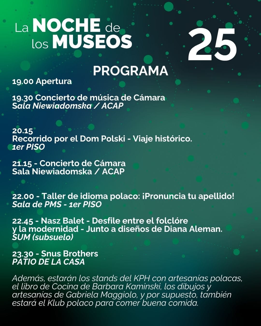 Noche de los Museos en el Dom Polski de Buenos Aires